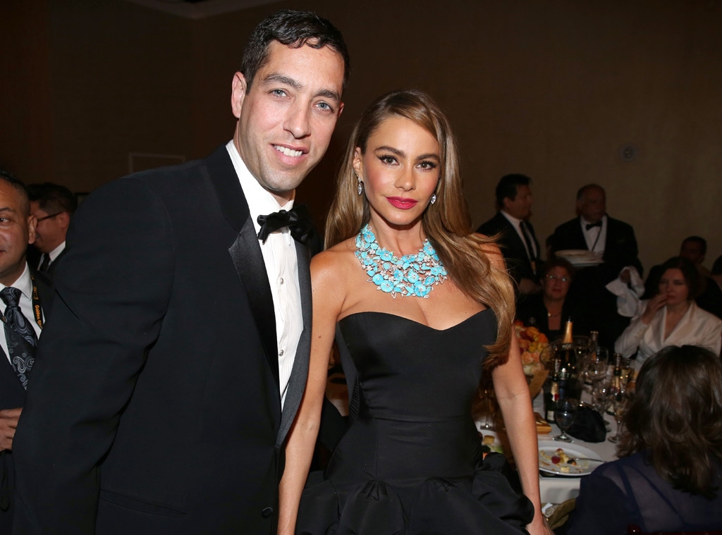 Sofia Vergara, Nick Loeb, Golden Globes 2014