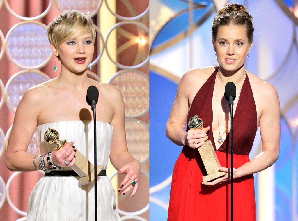 Amy Adams, Jennifer Lawrence, Golden Globe 2014