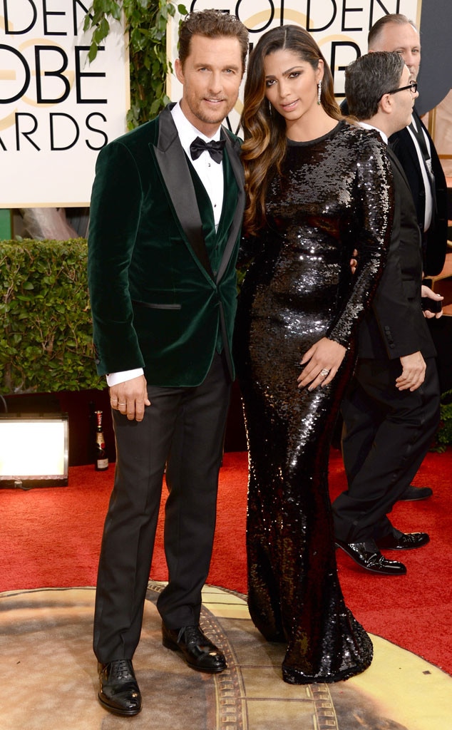 Matthew McConaughey & Camila Alves from 2014 Golden Globes: Celeb ...