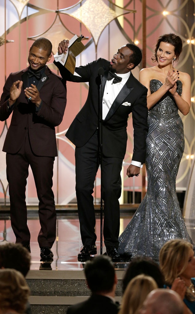 Usher, Sean Diddy Combs & Kate Beckinsale from Golden Globes 2014 Best