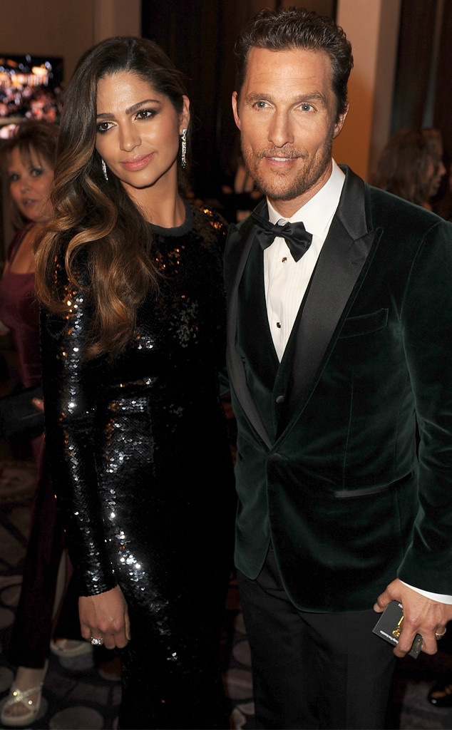 Camila Alves, Matthew McConaughey, Golden Globes 2014