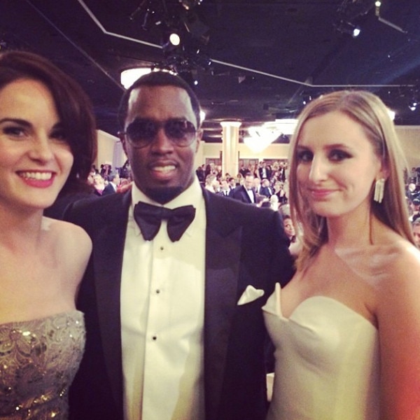 Michelle Dockery, Diddy, & Laura Carmichael from 2014 Golden Globes ...