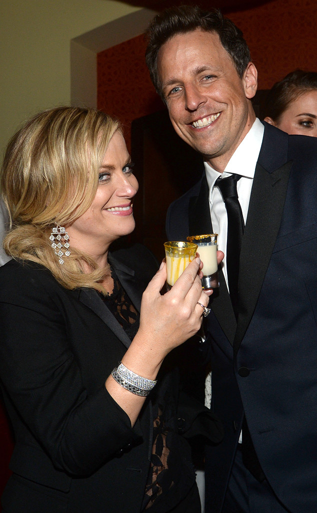 Amy Poehler And Seth Meyers From 2014 Golden Globes Party Pics E News 0220