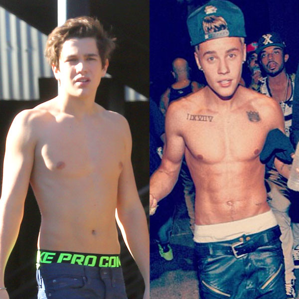 Austin Mahone Goes Shirtless Is He Hotter Than Justin Bieber E Online Ca