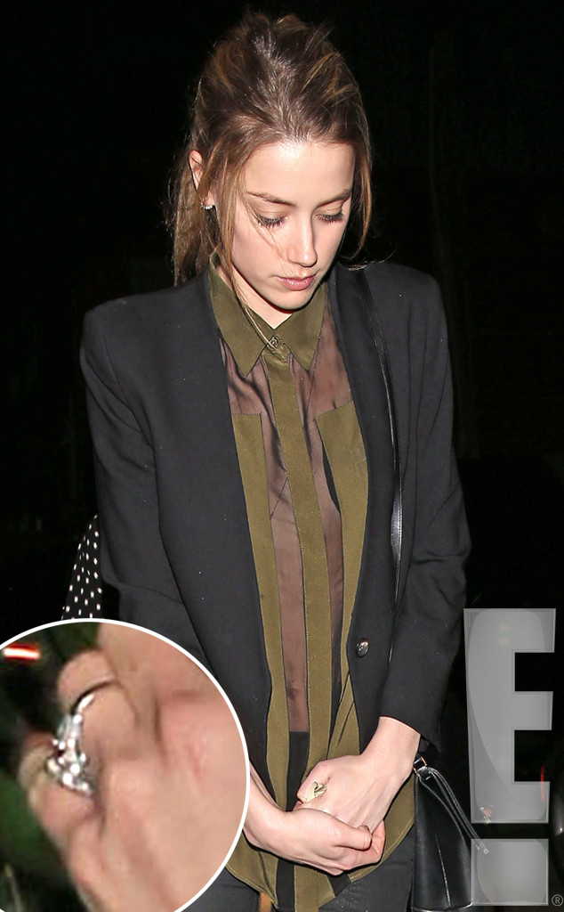 Is Amber Heard Engaged To Johnny Depp Exclusive Ring Pics E Online