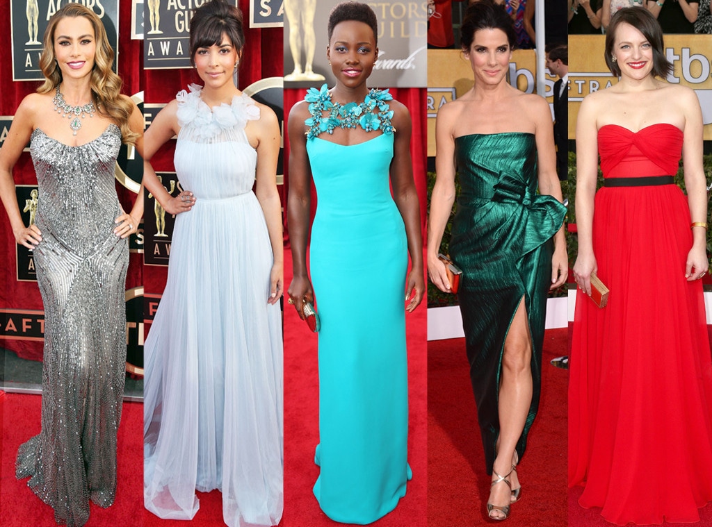 Best Dressed, Sofia Vergara, Hannah, Simone, Lupita Nyong'o, Sandra Bullock, Elisabeth Moss, SAG Awards