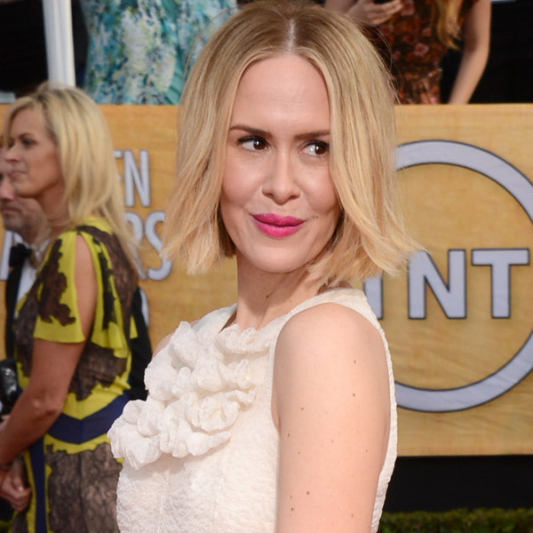 Sarah Paulson Debuts Bob Haircut at 2014 SAG Awards