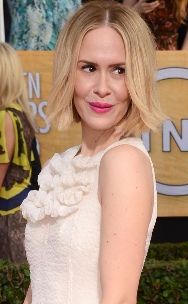 Sarah Paulson Debuts Bob Haircut At 2014 Sag Awards E News France