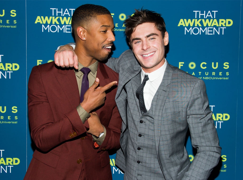 Michael B. Jordan & Zac Efron from The Big Picture: Today's Hot Photos