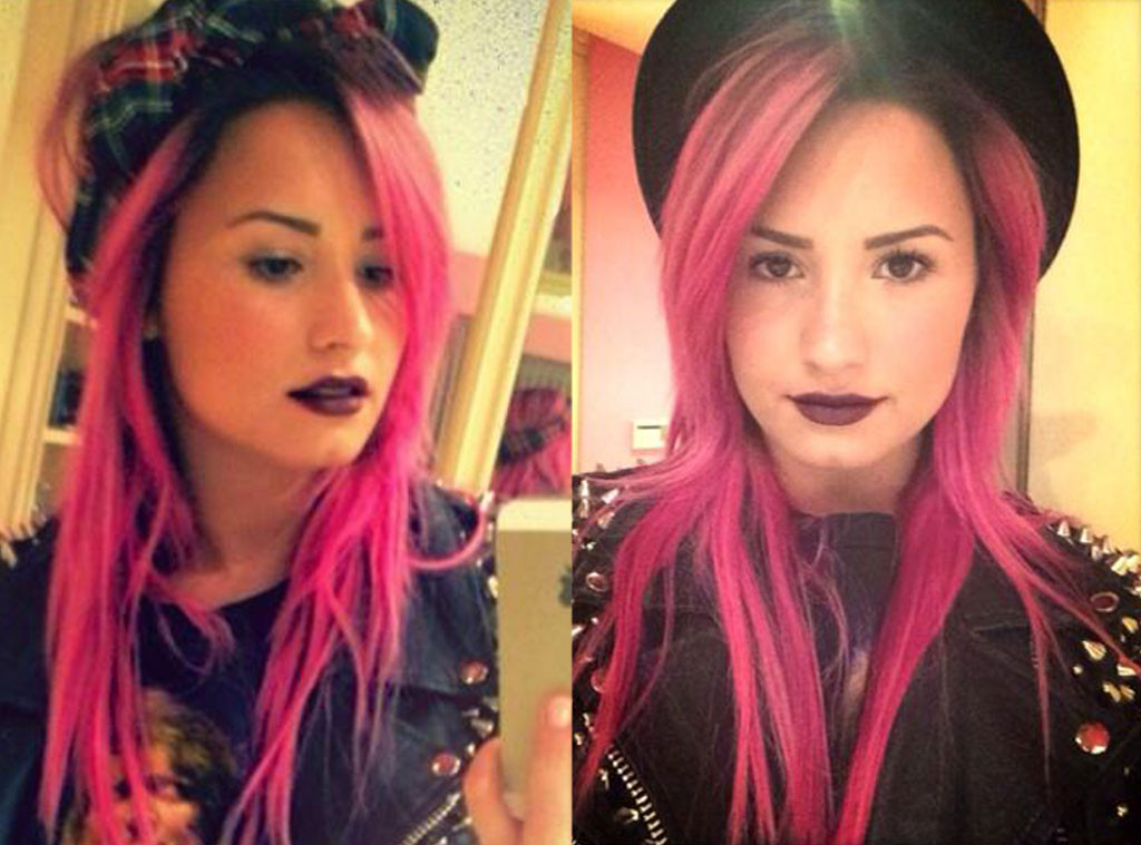 Demi Lovato Dyes Her Hair Hot Pink, Grabs Dinner With Selena Gomez ...