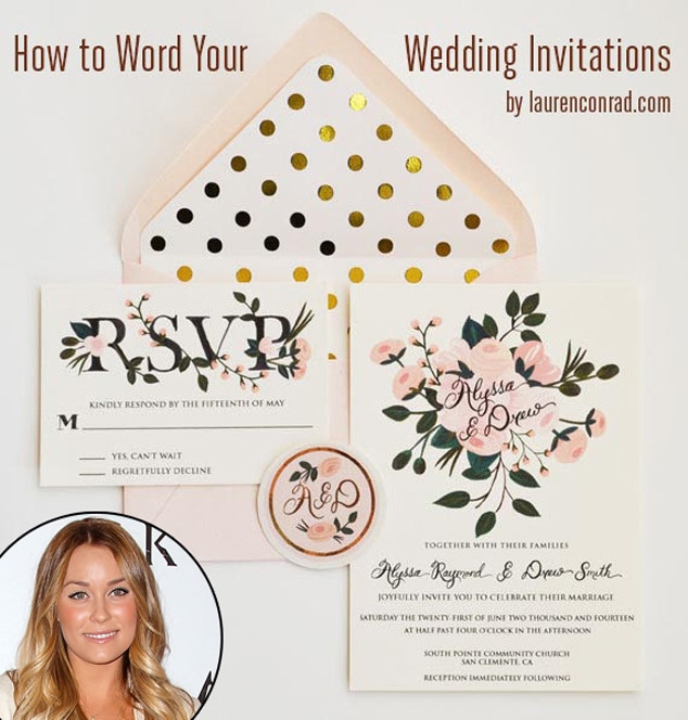 Lauren Conrad, Wedding Invitations