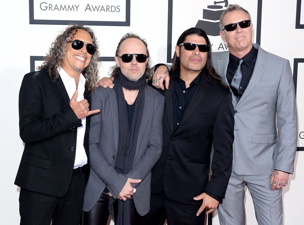 Kirk Hammett, Lars Ulrich, Robert Trujillo, James Hetfield, Metallica, Grammys