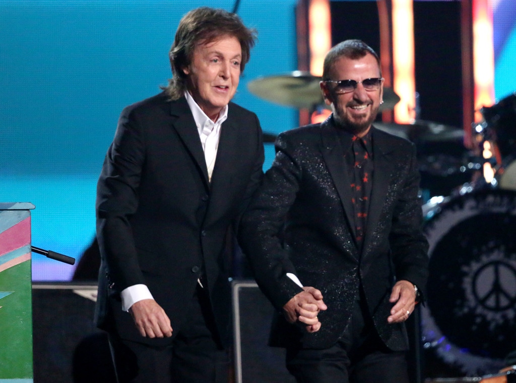 Beatles Reunion! Paul & Ringo Perform at 2014 Grammys