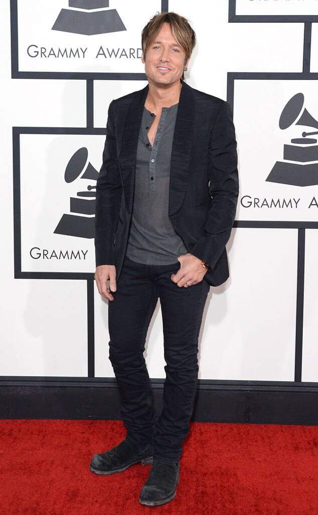 Keith Urban from 2014 Grammys Red Carpet Arrivals E! News