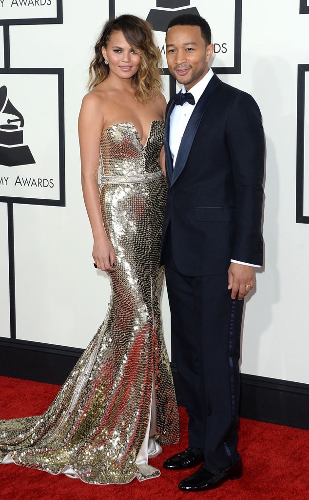 Chrissy Teigen & John Legend From 2014 Grammy Awards: Hottest Couples ...