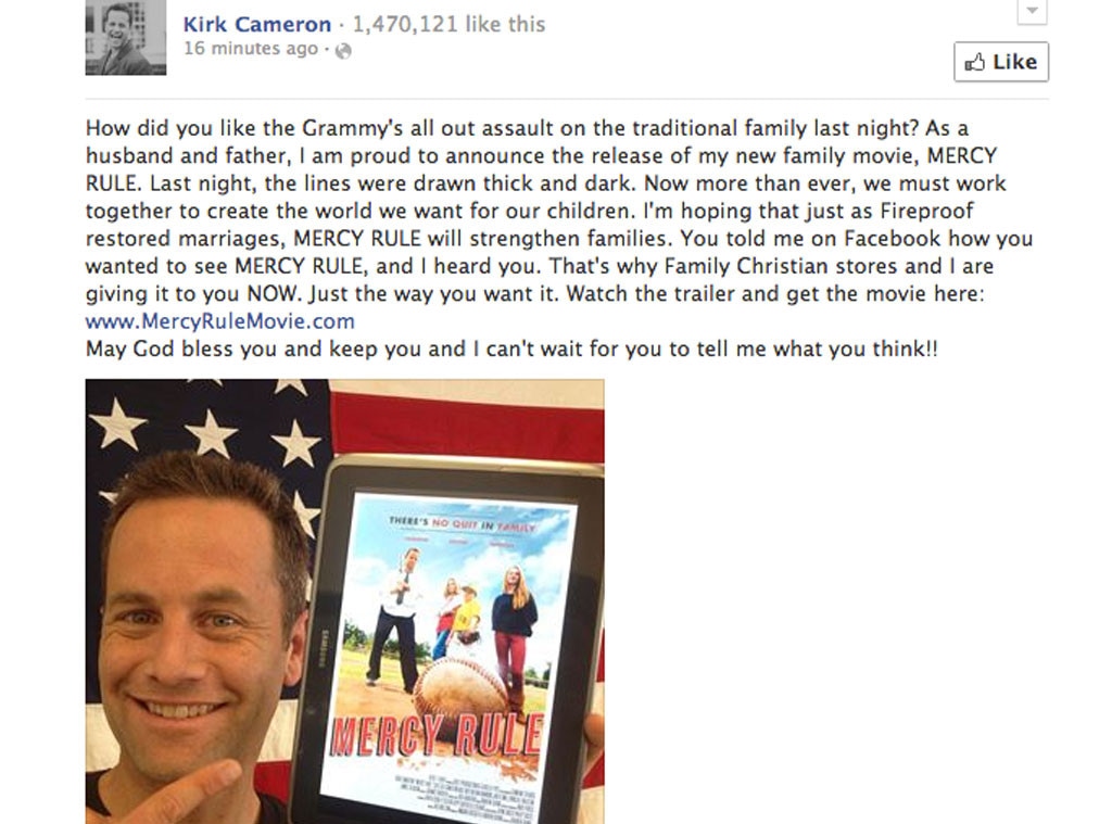 Kirk Cameron Facebook