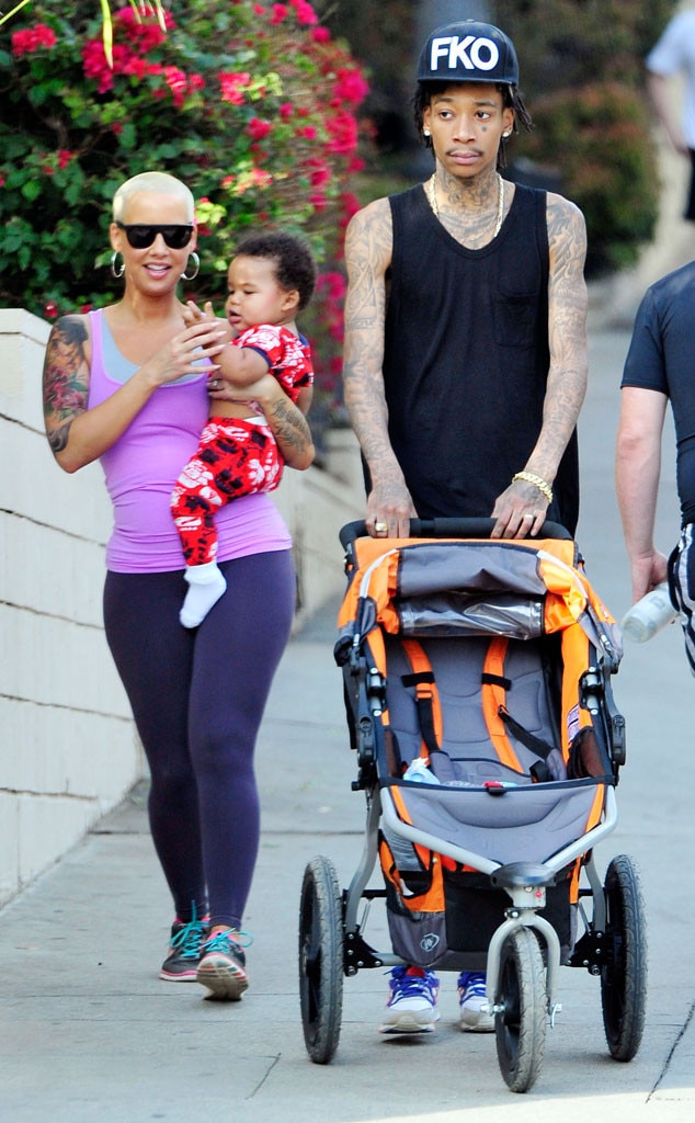 Wiz Khalifa Amber Rose And Sebastian From The Big Picture Today S Hot Photos E News