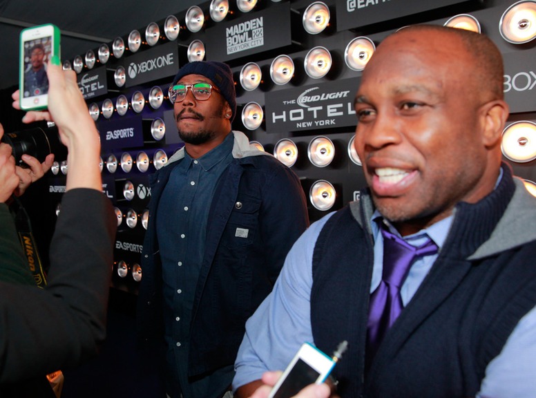 Von Miller, London Fletcher, Madden Bowl XX at the Bud Light Hotel