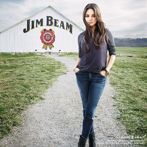 Mila Kunis Joining Forces With Jim Beam Bourbon, Tours Distillery-See ...