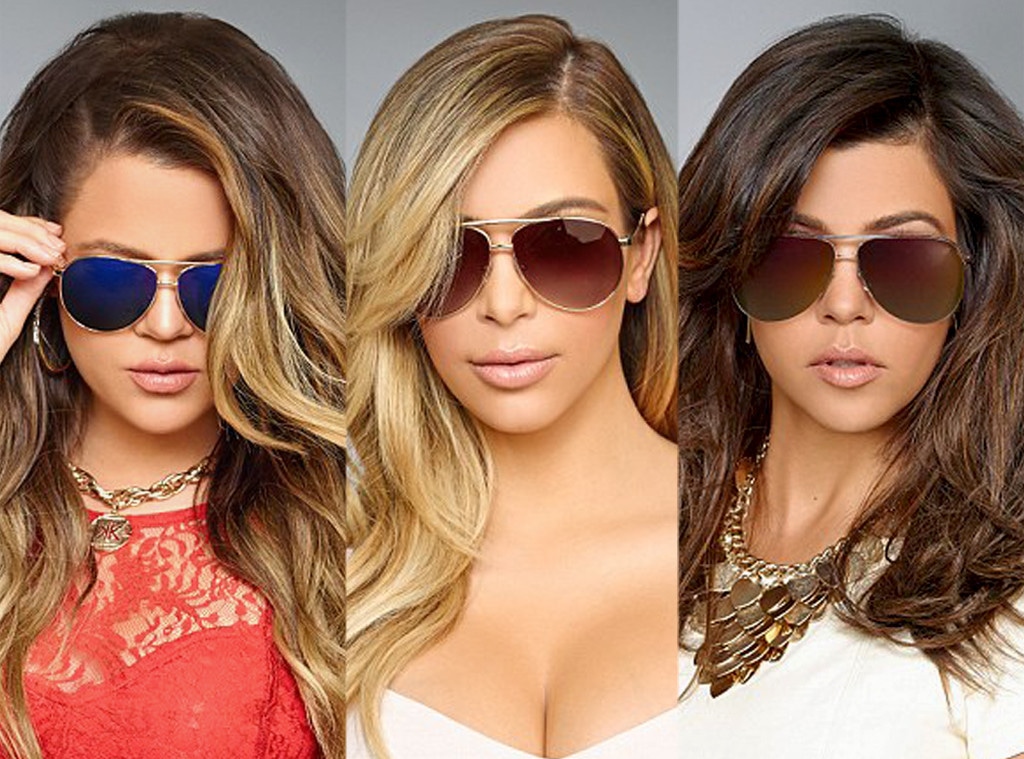 Kim Kardashian, Kourtney Kardashian, Khloe Kardashian, Eyewear