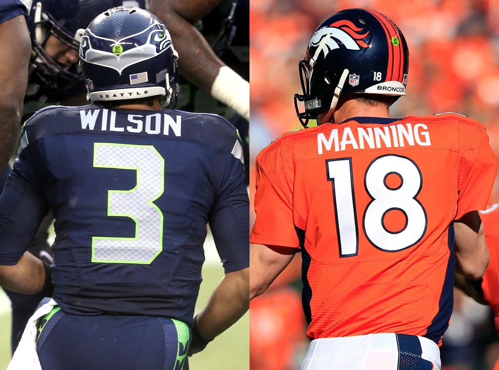 Russell Wilson, Peyton Manning, Super Bowl
