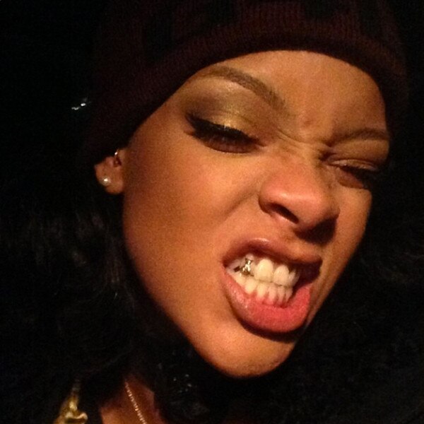 Rihanna Flashes Gold Tooth on Instagram—See the Pic! E! News