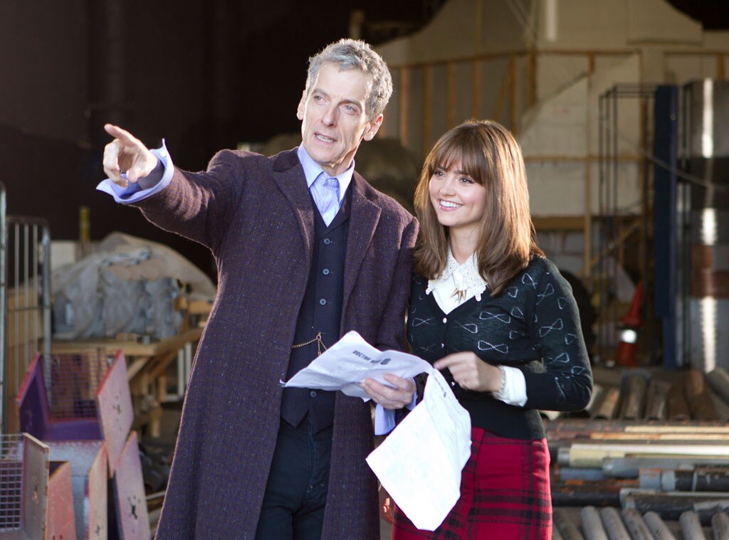 K9971 Doctor Who Jenna Coleman and Peter Capaldi UNSIGNED photograph 