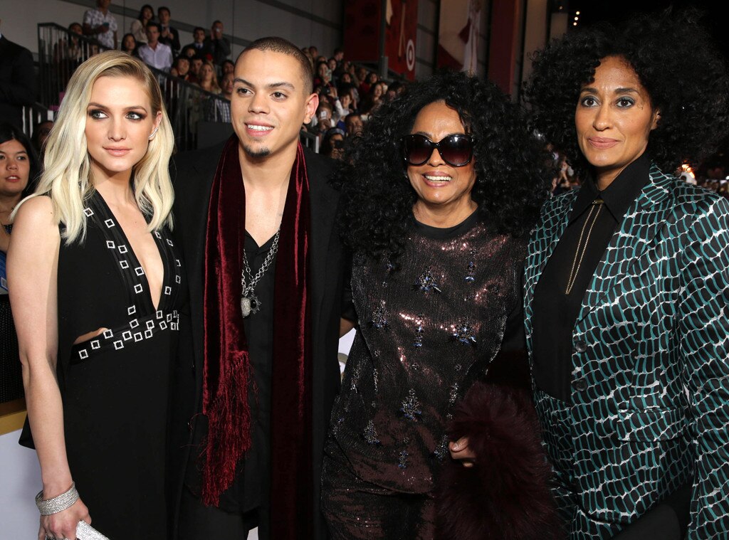 Ashlee Simpson, Evan Ross, Diana Ross & Tracee Ellis Ross from The