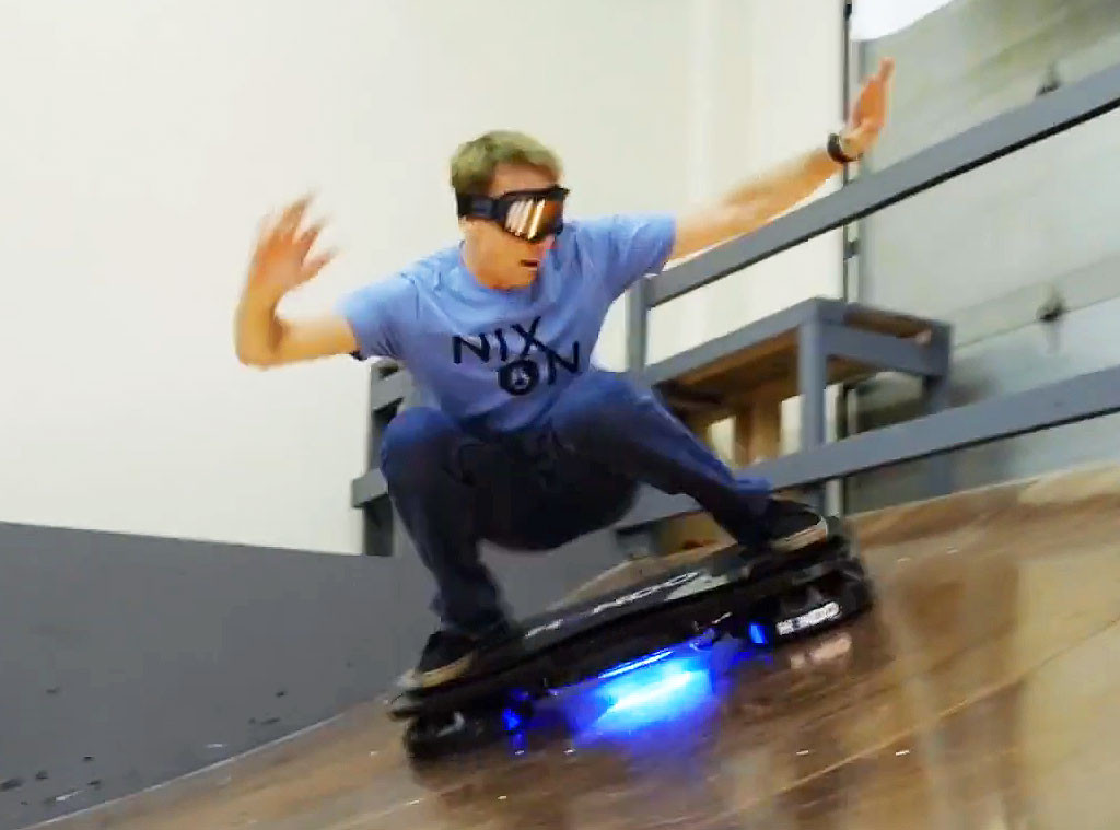 Hawk Rides First Real Hoverboard—Watch - E! Online