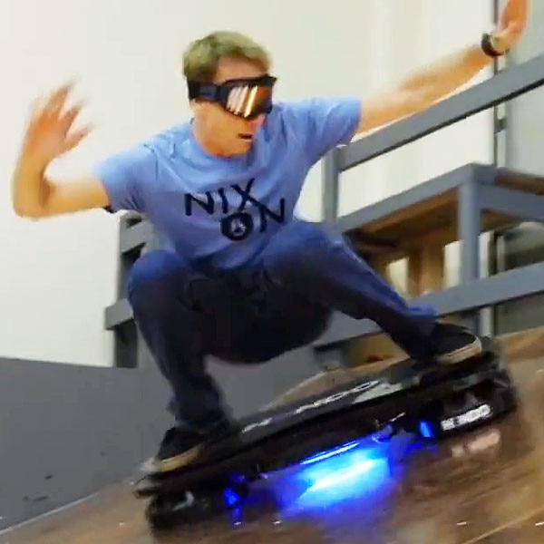 Tony Hawk Rides World s First Real Hoverboard Watch Now