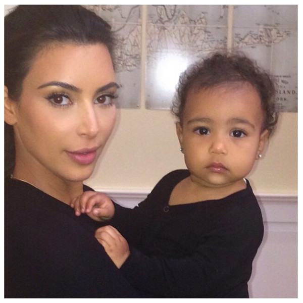 Kim Kardashian Video of North Holding Baby Chicago - Kim Kardashian West  Daughters Instagram