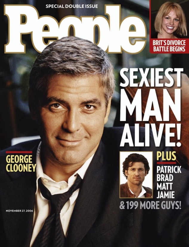 George Clooney 1997 And 2006 From Peoples Sexiest Man Alive Through The Years E News