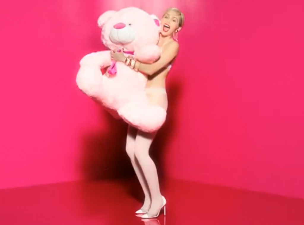Miley Cyrus Wears Sexy Lingerie, Destroys Bear in NSFW Tights Ad Miley Cyrus Wears Sexy Lingerie, Destroys Bear in NSFW Tights Ad