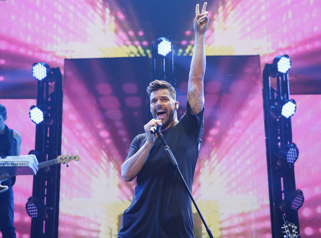 Ricky Martin from Musicians Performing Live on Stage  E! News