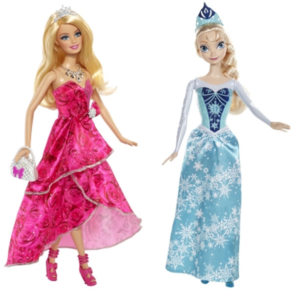 frozen and barbie