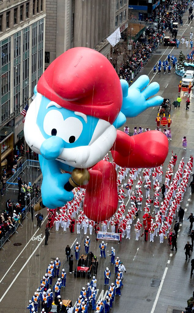 Papa Smurf from Celebs at Macy's Thanksgiving Day Parade 2014 | E! News