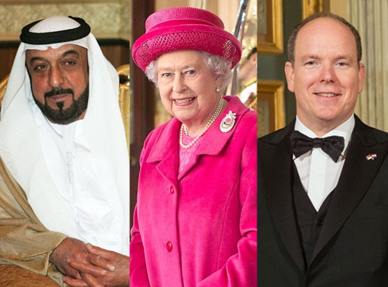 Sheikh Khalida bin Zayed Al Nahyan of Abu Dhabi, Elizabeth II, Albert II