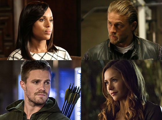 Arrow, The Vampire Diaries, Scandal, Sons of Anarchy