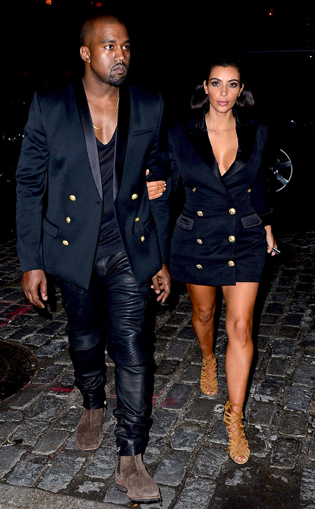 Rough sleep omhyggelig komedie Kimye Wears Matching Outfits to Dinner in NYC! - E! Online