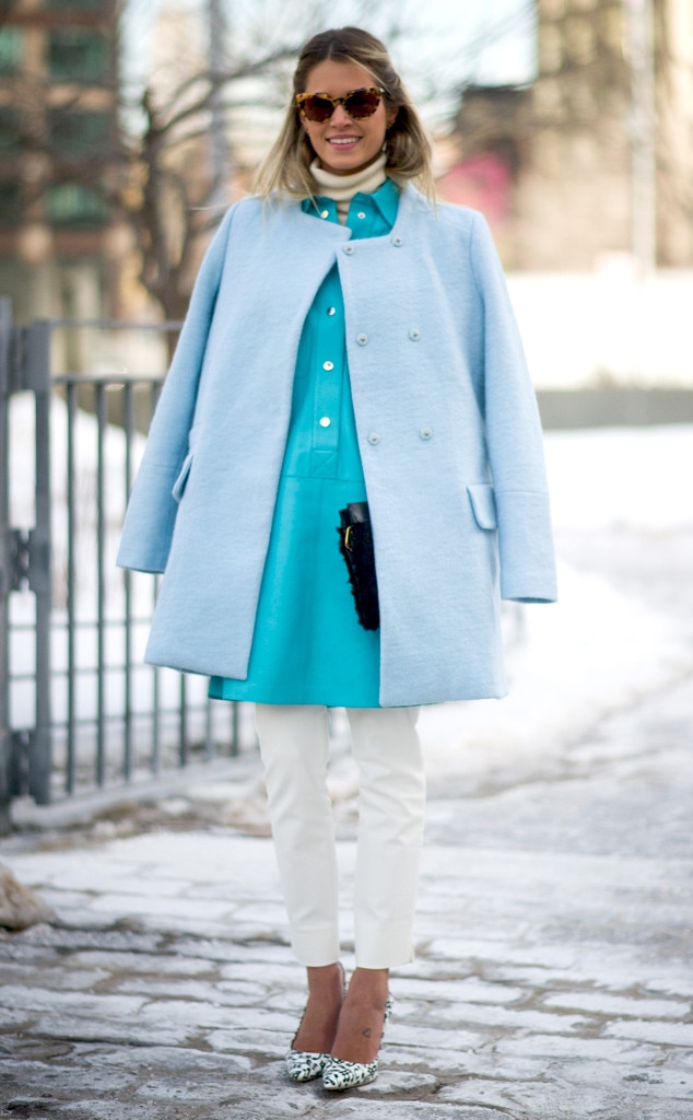 New York from Street Style: Winter Coats | E! News