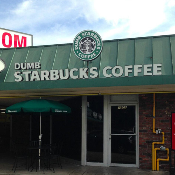 Dumb starbucks travel mug