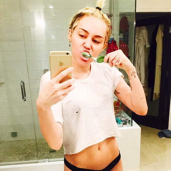 Miley Cyrus Is Bleeding And Bottomless Thanks To Instagram Of