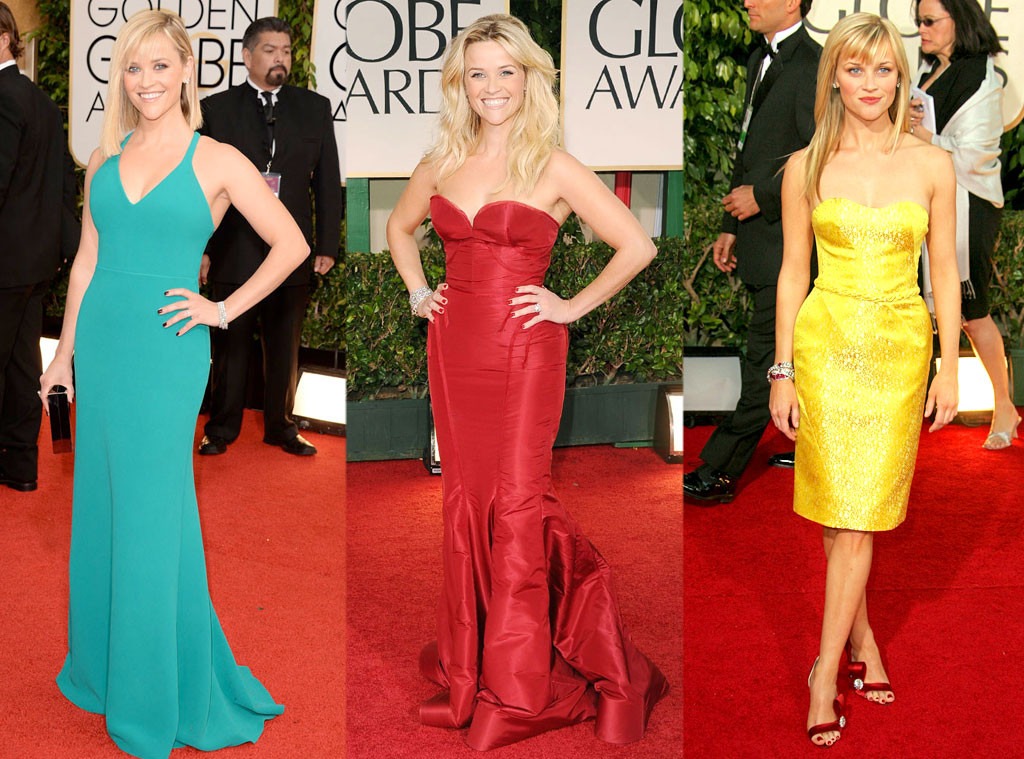 Golden Globes, Reese Witherspoon, 2014, 2012, 2007
