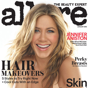 Jennifer Aniston Poses Topless in Allure, Praises Justin Theroux and ...