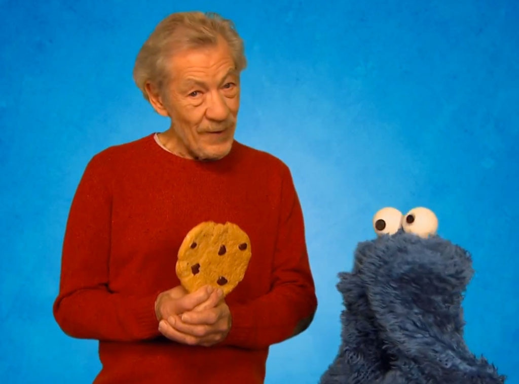 Sir Ian McKellen, Cookie Monster, Sesame Street