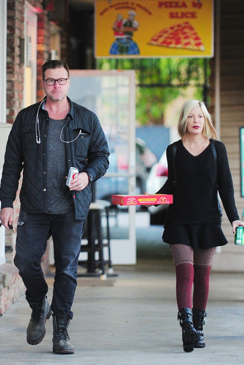 Dean McDermott, Tori Spelling, Pizza