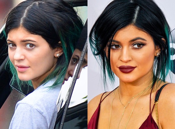 Kylie Jenner And Her Lips Go Makeup Free See The Dramatic Makeunder 