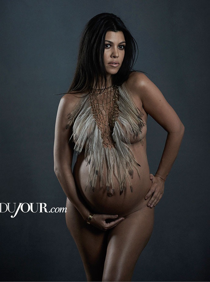 Preggo Frontal Nude - How Do Kourtney's Nude Photos Stack Up to Her Family's Naked ...