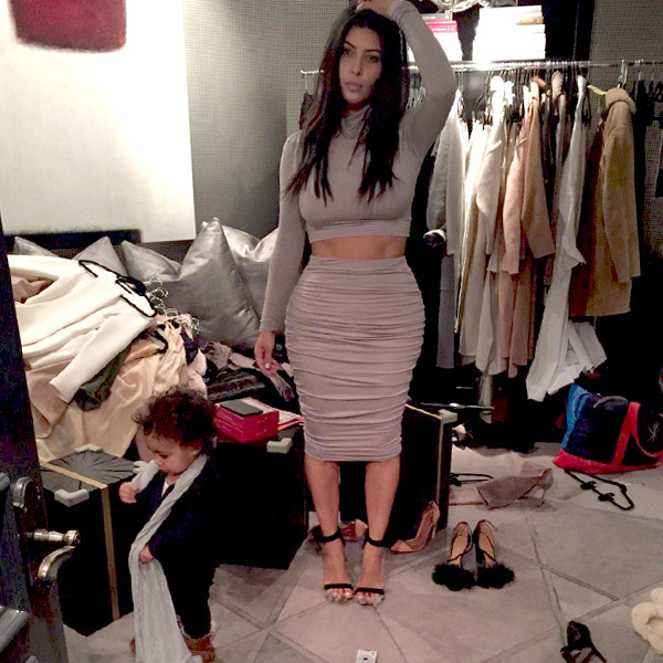 Kim Kardashian's Closet Is Way Messier Than We Imagined