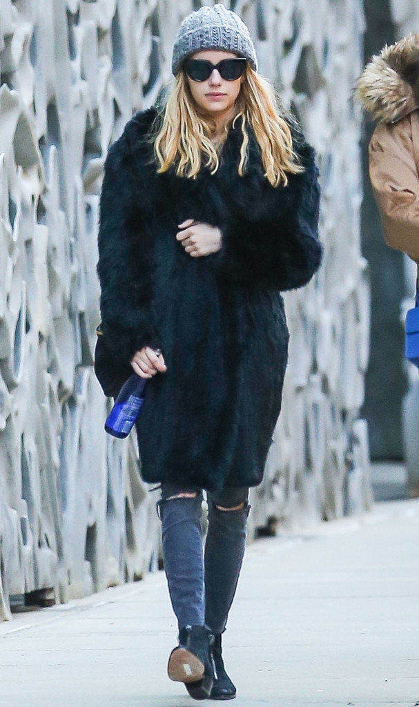 Emma Roberts from Celebs in Coats | E! News